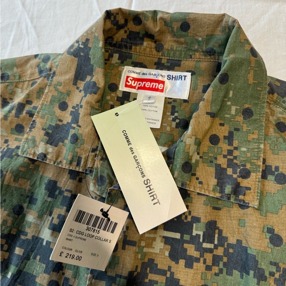 Supreme x Comme des Garcons Button Up Camo S/S 13 Size Small - Picture 5 of 6